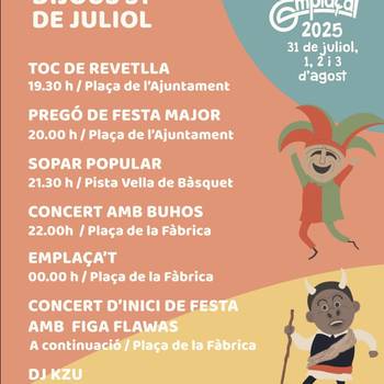 DIJOUS 31 DE JULIOL