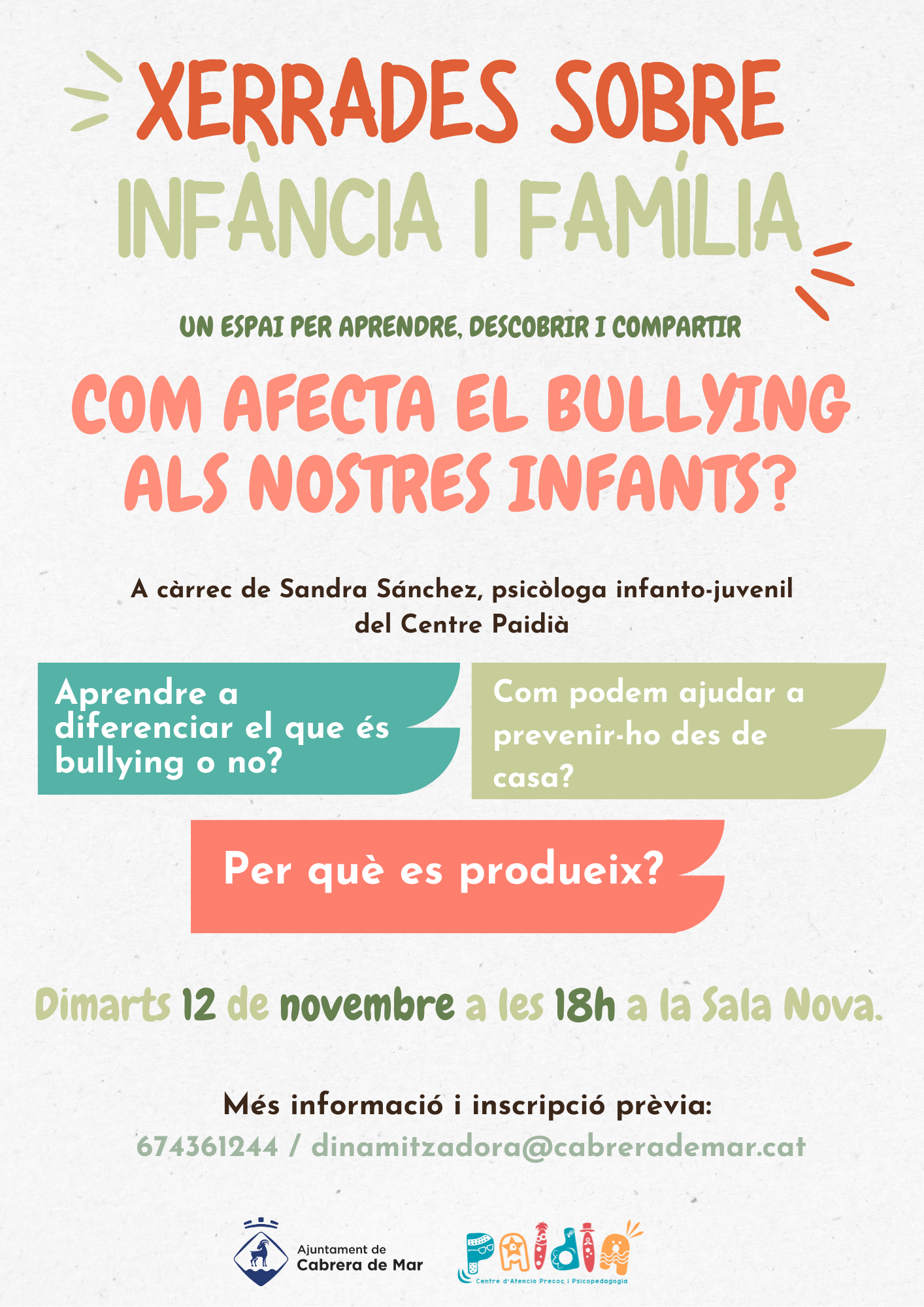 Xerrada sobre el Bullying 12nov