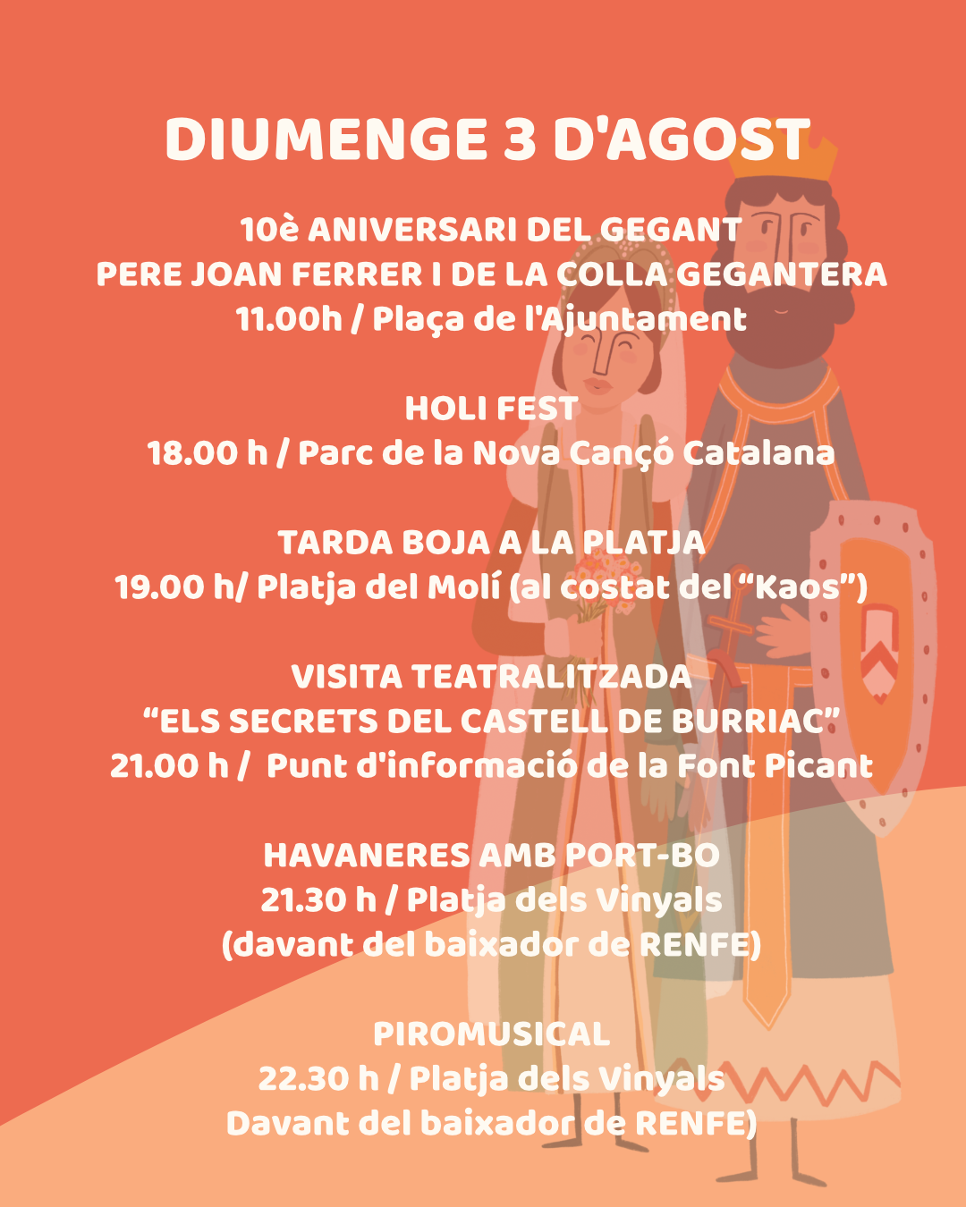 DISSABTE 3 D’AGOST